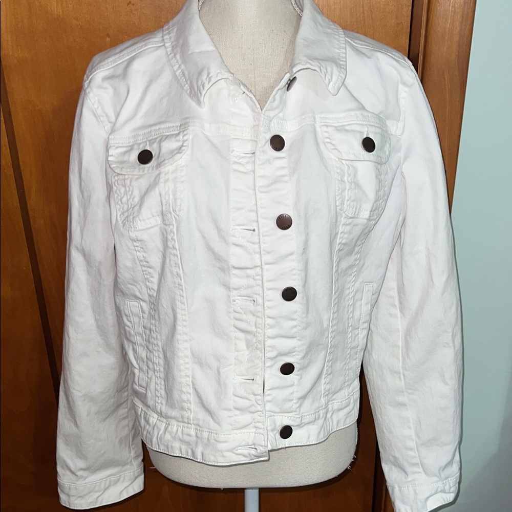 ELLE White Denim Jacket